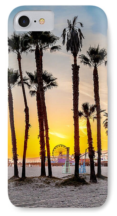 Los Angeles iPhone 7 Case featuring the photograph Santa Monica Palms by Az Jackson