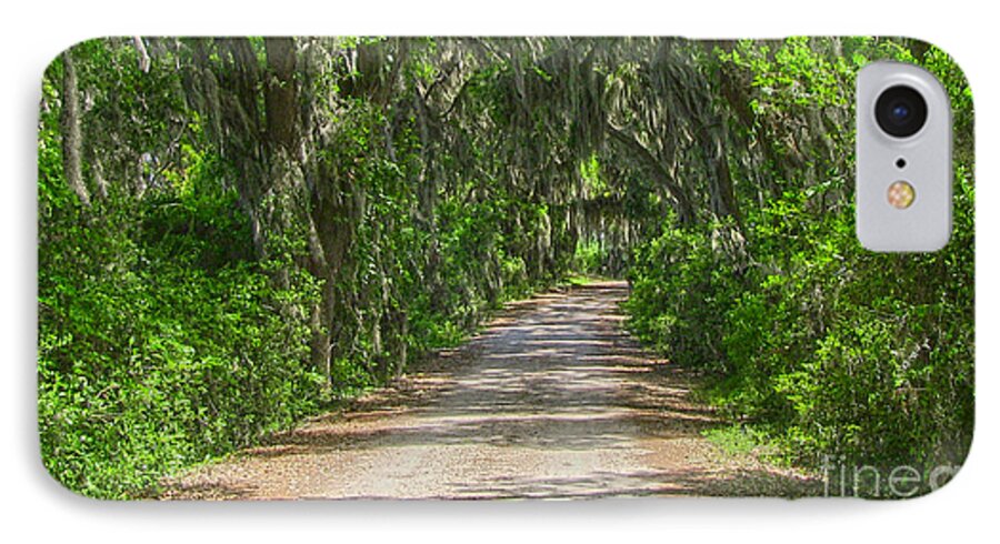 Savannah iPhone 7 Case featuring the photograph Savannah Country Road by D Wallace
