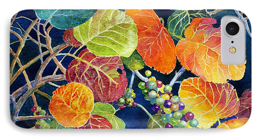 Seagrapes iPhone 7 Case featuring the painting Sea Grapes II by Roger Rockefeller