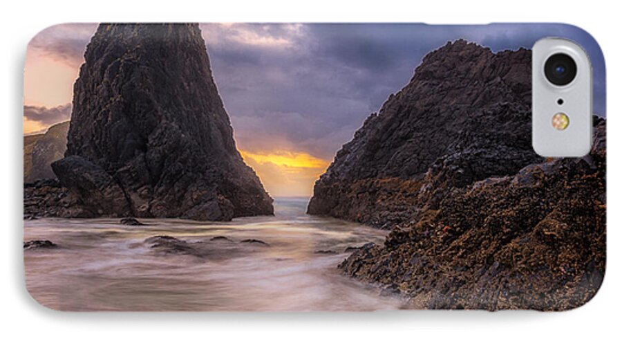 Central Oregon Coast iPhone 7 Case featuring the photograph Seal Rock 2 by Jacqui Boonstra
