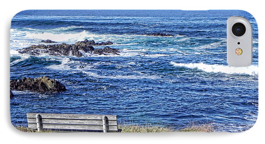 Ocean iPhone 7 Case featuring the photograph Seat with a View by Kathy Churchman