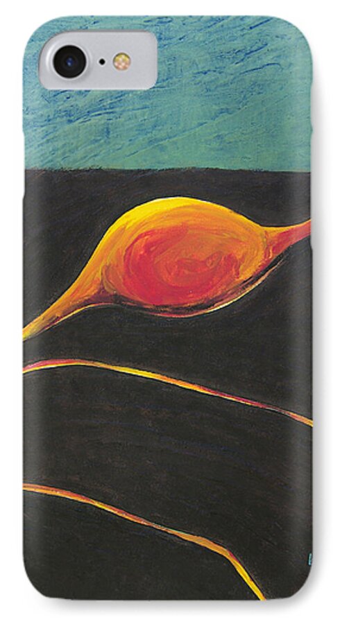 Nature iPhone 7 Case featuring the painting Seed Nucleus by Carrie MaKenna