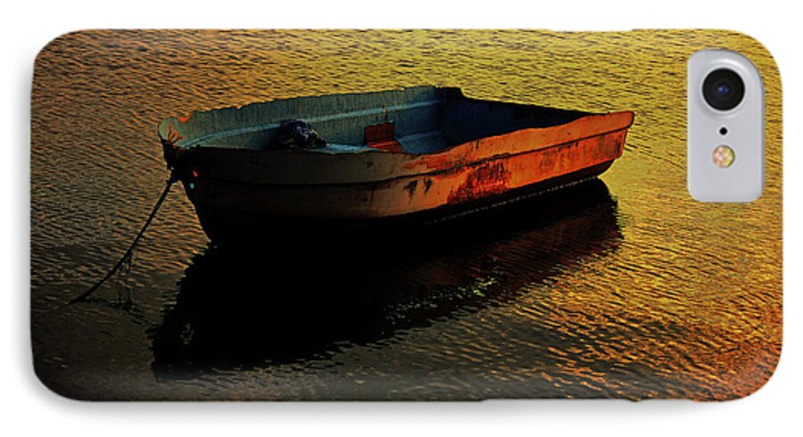 Old Boat iPhone 7 Case featuring the photograph Seen Her Best Days by Ola Allen