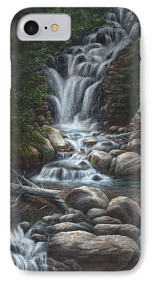 Landscape iPhone 7 Case featuring the painting Serenity by Kim Lockman