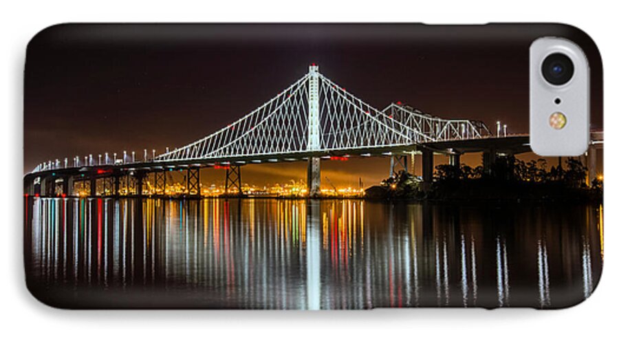 Bay Bridge iPhone 7 Case featuring the photograph SF Bay Bridge by Mike Ronnebeck