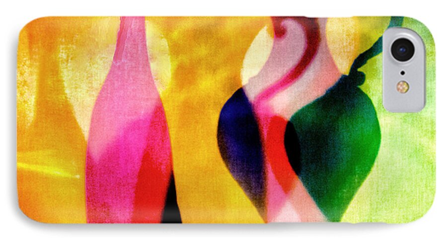 Shadows iPhone 7 Case featuring the digital art Shades of Vase and Pitcher by Georgianne Giese