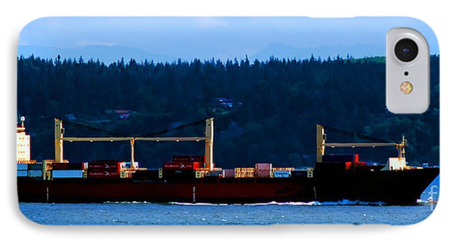 Cargo Ship iPhone 7 Case featuring the photograph Shipping Lane by Tap On Photo