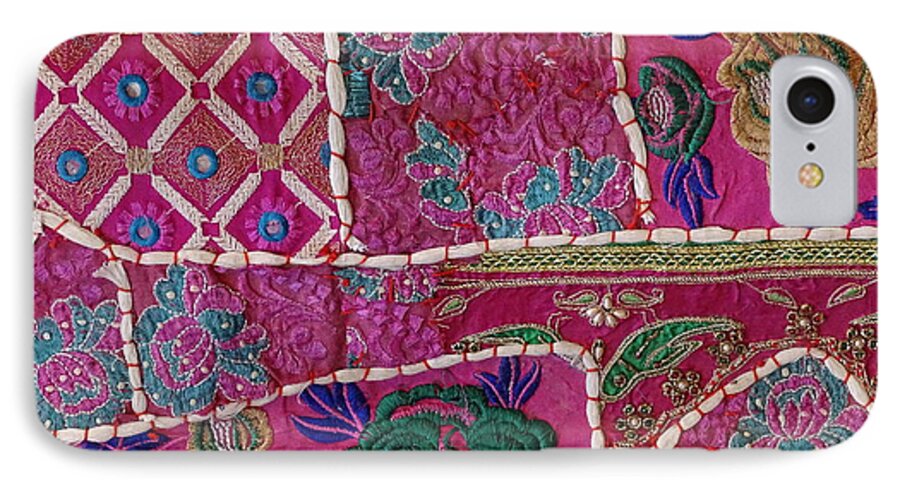 Shopping iPhone 7 Case featuring the photograph Shopping Colorful Tapestry Sale India Rajasthan Jaipur by Sue Jacobi