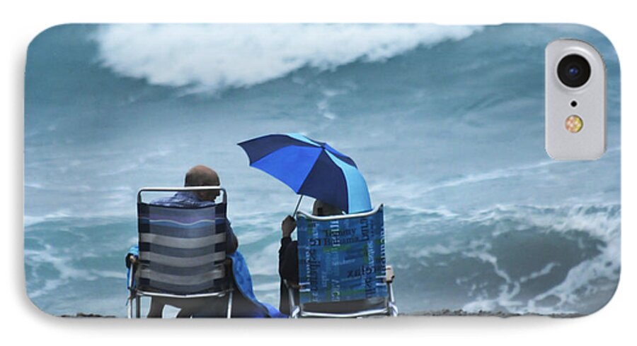 Ocean iPhone 7 Case featuring the photograph Shoulda Brought A Bigger Umbrella by Don Durfee