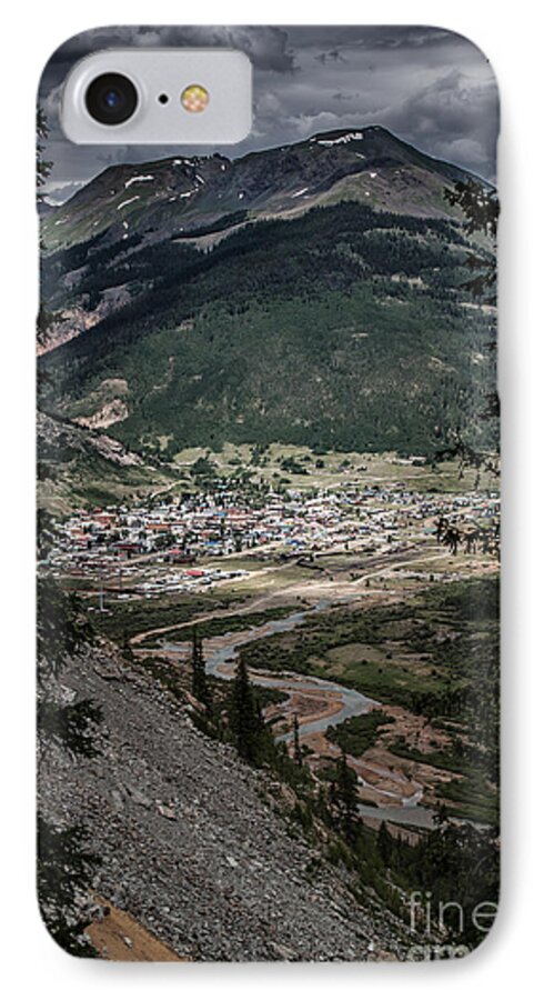 Silverton iPhone 7 Case featuring the photograph Silverton View from Above by Jim McCain