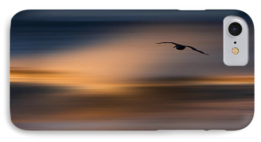 Orias iPhone 7 Case featuring the photograph Single Pelican 73A1102 by David Orias