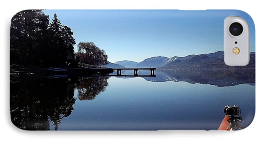 Calm iPhone 7 Case featuring the photograph Skaha Lake Calm 2 by Guy Hoffman