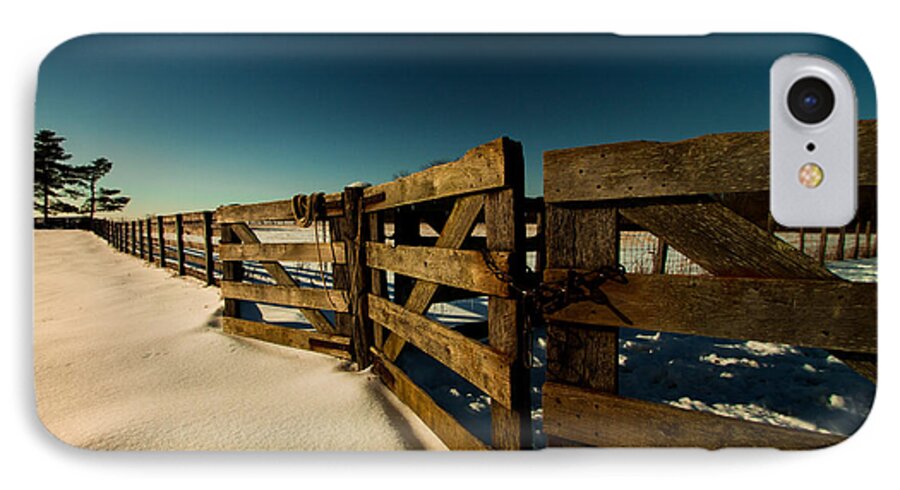 Ohio iPhone 7 Case featuring the photograph Slate Run Gates by Haren Images- Kriss Haren