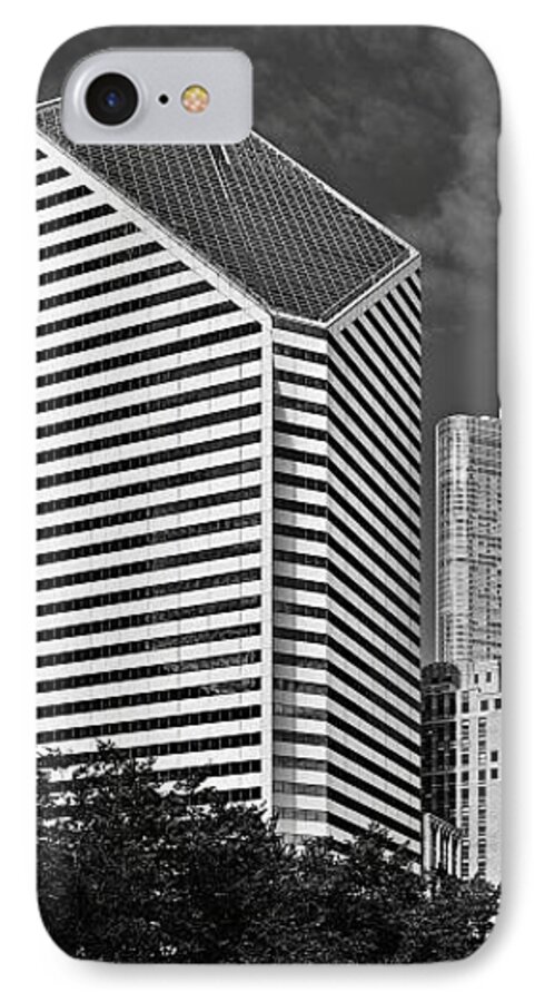 Smurfit iPhone 7 Case featuring the photograph Smurfit-Stone Chicago - now Crain Communications Building by Alexandra Till