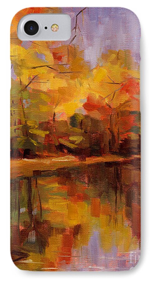 Landscape iPhone 7 Case featuring the painting SOLD- Show Your True Colors by Nancy Parsons