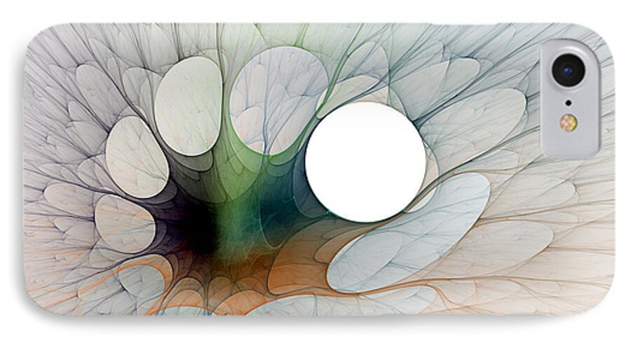 Fractal iPhone 7 Case featuring the digital art Splatt by Richard Ortolano