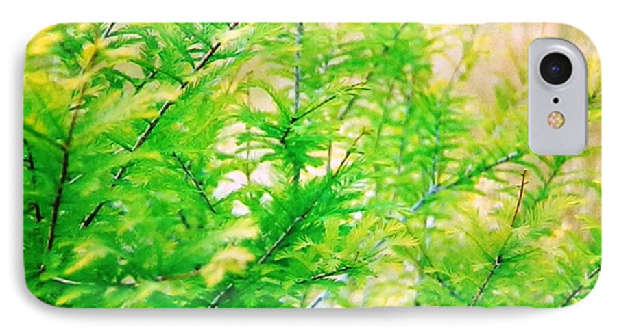 Lovely Bright iPhone 7 Case featuring the photograph Spring Cypress Beauty by Belinda Lee