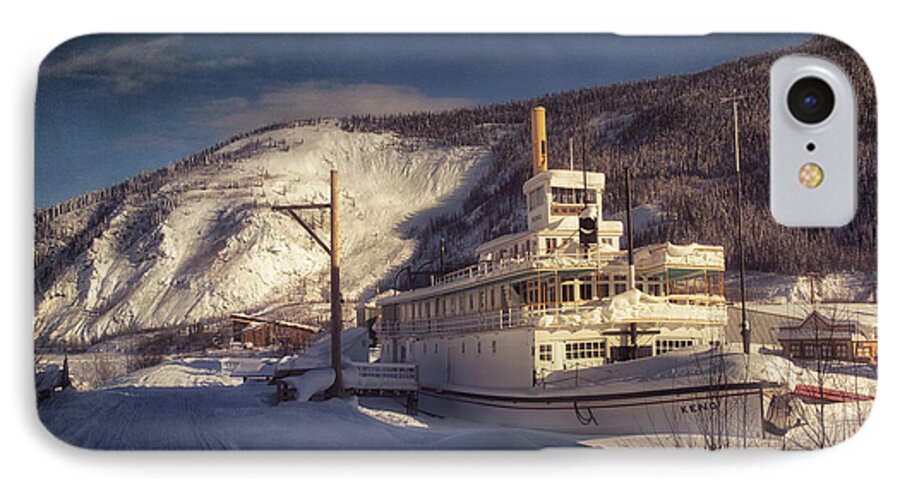 Steamboat iPhone 7 Case featuring the photograph S.S. Keno Sternwheel Paddle Steamer by Priska Wettstein
