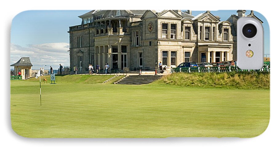  St. Andrews iPhone 7 Case featuring the photograph St Andrews Final Green and Clubhouse by Jeremy Voisey