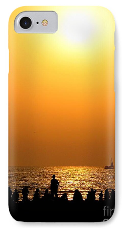 Sunset iPhone 7 Case featuring the photograph St. Petersburg sunset by Peggy Hughes