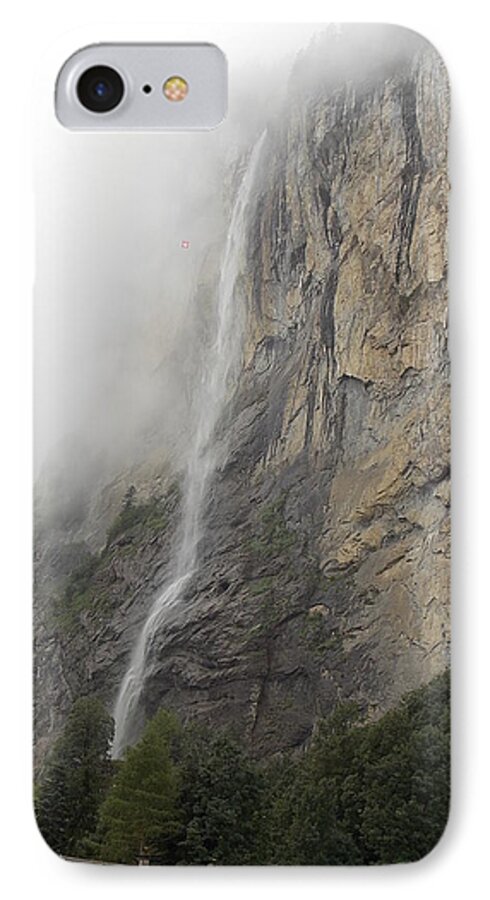 Staubbach iPhone 7 Case featuring the photograph Staubbach Falls by Nina Kindred