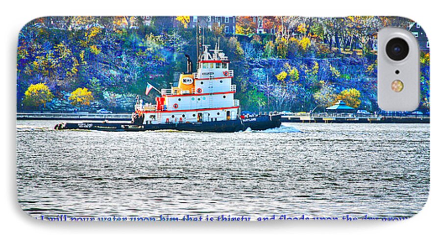 South Ferry iPhone 7 Case featuring the photograph Stay Afloat With HOPE by Terry Wallace