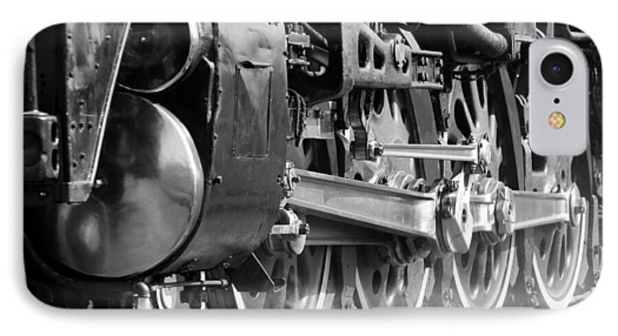 Trains iPhone 7 Case featuring the photograph Steam Engine 3985 by John Freidenberg