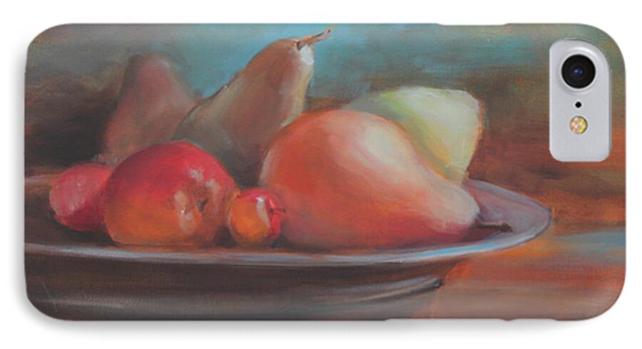 Fruit iPhone 7 Case featuring the painting Still Life II by Susan Bradbury