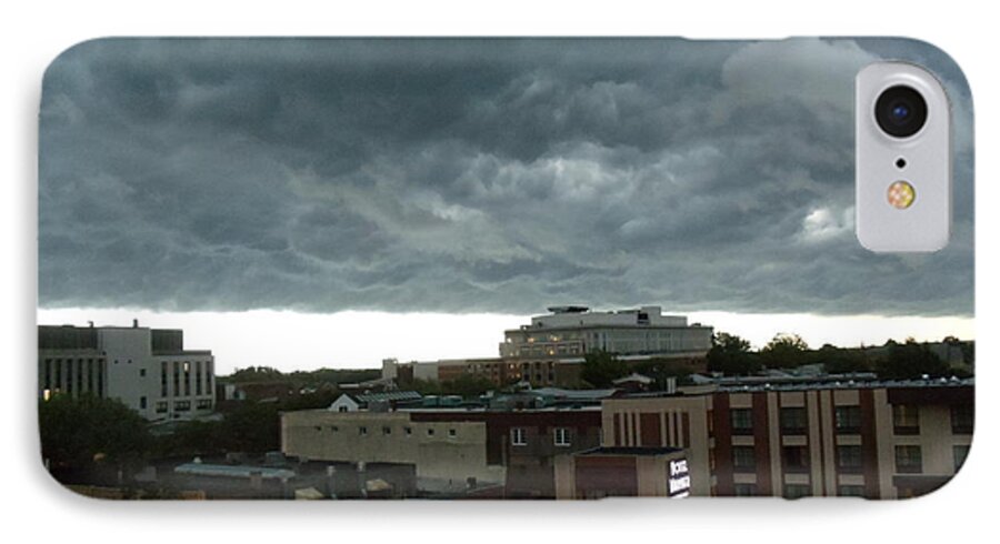 West Chester iPhone 7 Case featuring the photograph Storm over West Chester by Ed Sweeney