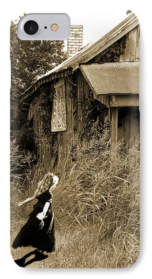 Old House iPhone 7 Case featuring the photograph Story of a Girl - Rural Life by Marie Jamieson