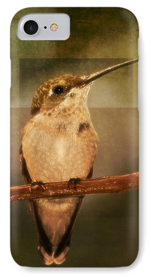 Background iPhone 7 Case featuring the photograph Strike a Hummingbird Pose by Melinda Dreyer