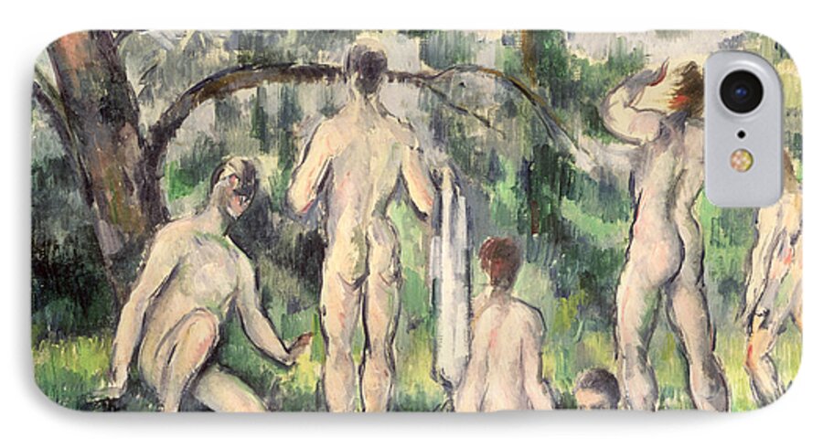 Cezanne iPhone 7 Case featuring the painting Study of Bathers by Paul Cezanne