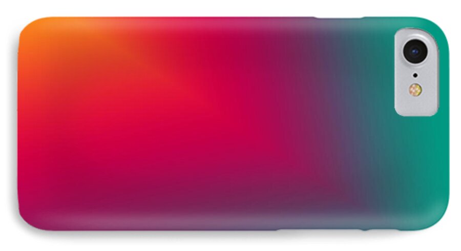Pinks iPhone 7 Case featuring the digital art Stunning Star Beam by Karen Nicholson