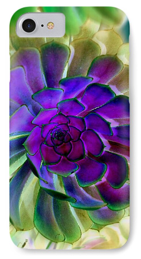 Succulent iPhone 7 Case featuring the photograph Succulent Transformation by Antonia Citrino