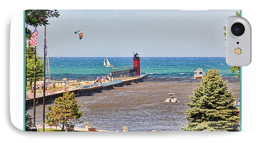 South Haven iPhone 7 Case featuring the photograph Summer Day at South Haven MI by Jack Schultz