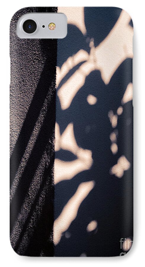 Abstract iPhone 7 Case featuring the photograph Sun dappled wall by Silvia Ganora