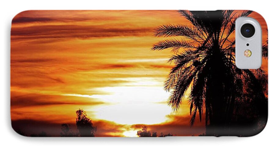 Sunsets iPhone 7 Case featuring the photograph Sundown by Marcia Breznay