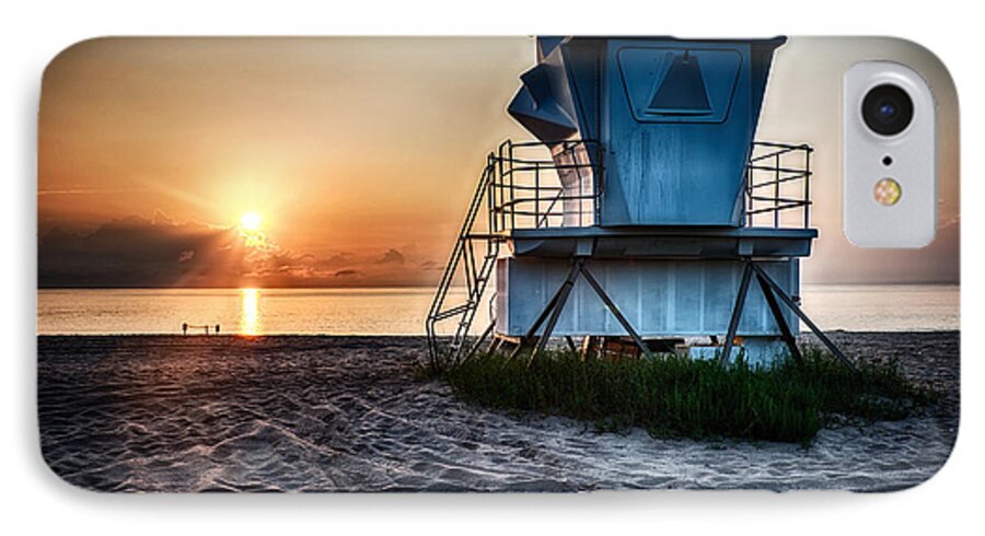 Sunrise iPhone 7 Case featuring the photograph Sunrise at Vero Beach HDR 3 by Michael White