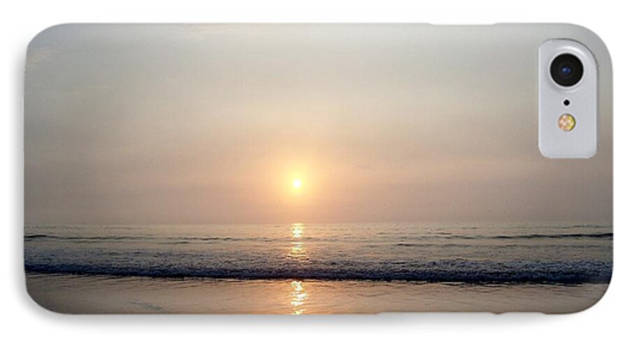 Hampton Beach Photography iPhone 7 Case featuring the photograph Sunrise Reflection Shines Upon The Atlantic by Eunice Miller