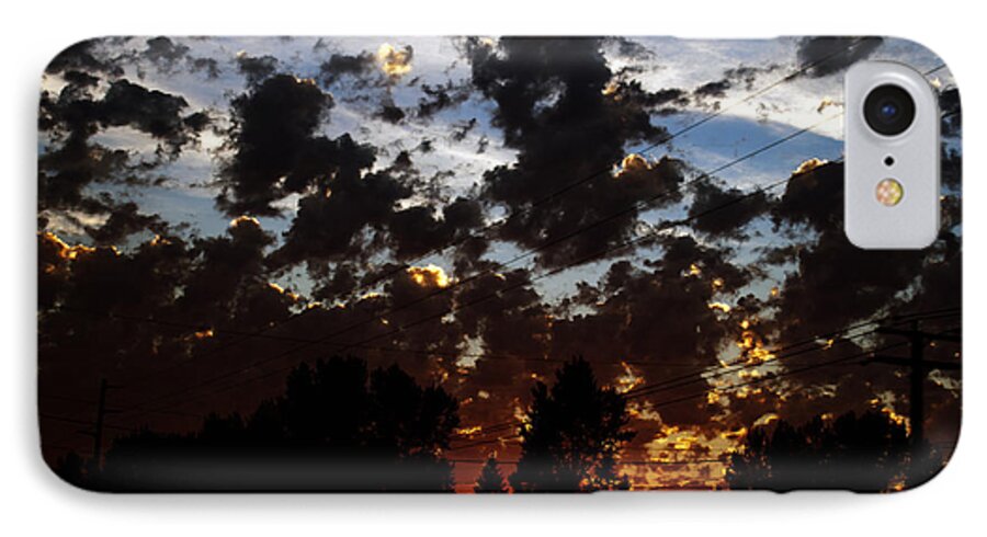 Sunset iPhone 7 Case featuring the photograph Sunset Clouds by Edward Hawkins II