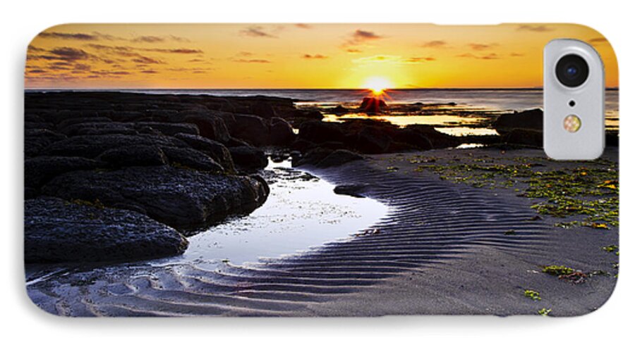 Sunset iPhone 7 Case featuring the photograph Sunset in Iceland by Gunnar Orn Arnason