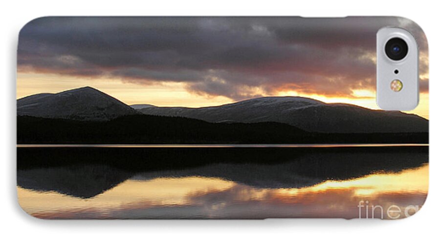 Loch Morllch iPhone 7 Case featuring the photograph Sunset - Loch Morlich - Scotland by Phil Banks