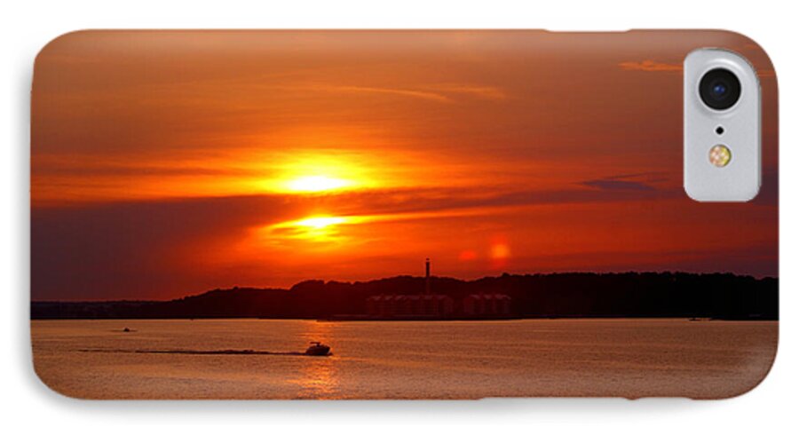 Sunset iPhone 7 Case featuring the photograph Sunset Over Lake Ozark by Cricket Hackmann
