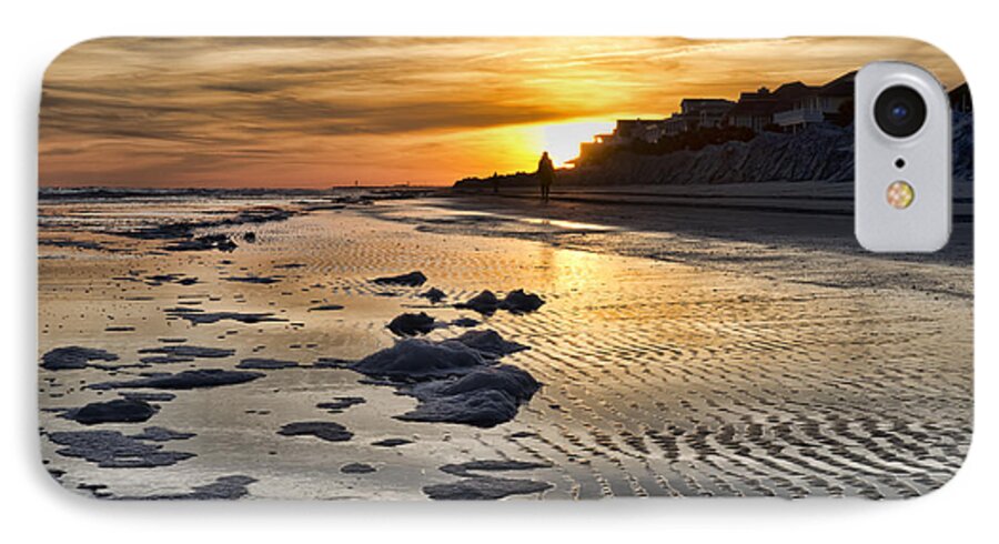 Evie iPhone 7 Case featuring the photograph Sunset Wild Dunes Beach South Carolina by Evie Carrier