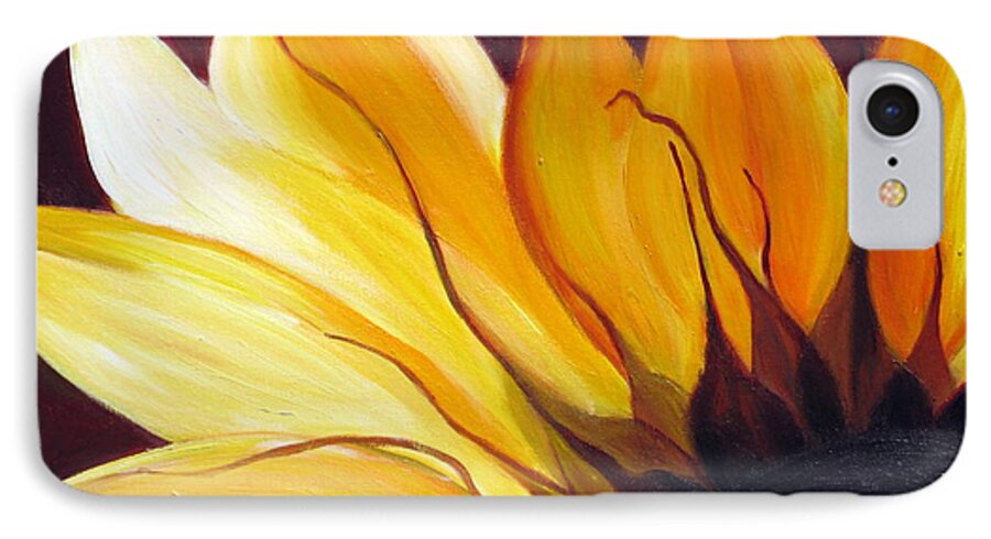 Flower iPhone 7 Case featuring the painting Sunshine by Sheri Chakamian