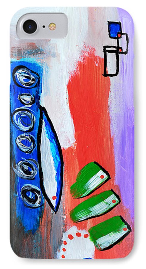 Sushi iPhone 7 Case featuring the painting Sushi Dinner by Donna Blackhall