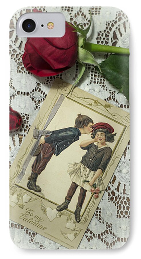 Card iPhone 7 Case featuring the photograph Sweet Valentine Couple by Wayne Meyer