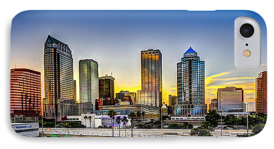 Florida iPhone 7 Case featuring the photograph Tampa Skyline by Marvin Spates