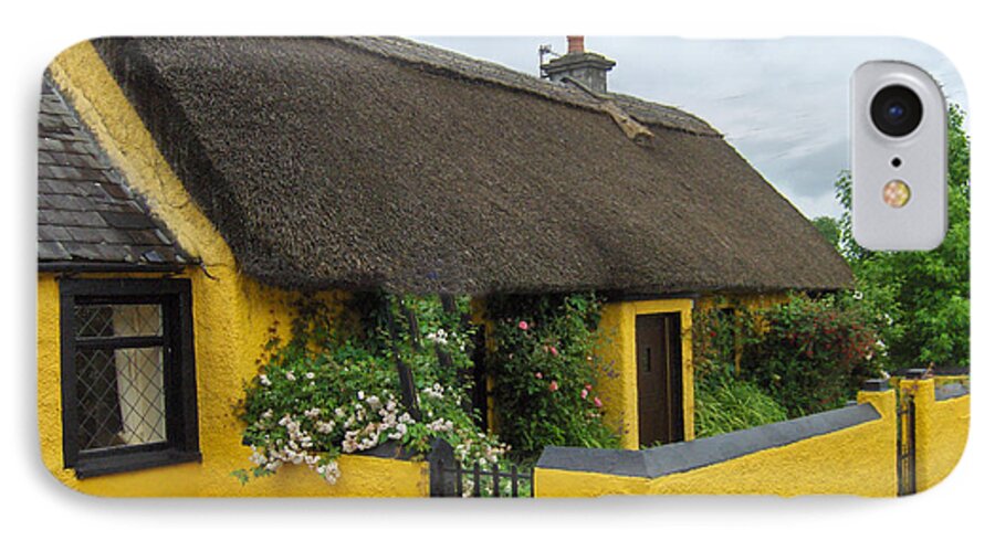 Ireland iPhone 7 Case featuring the photograph Thatched House Ireland by Brenda Brown