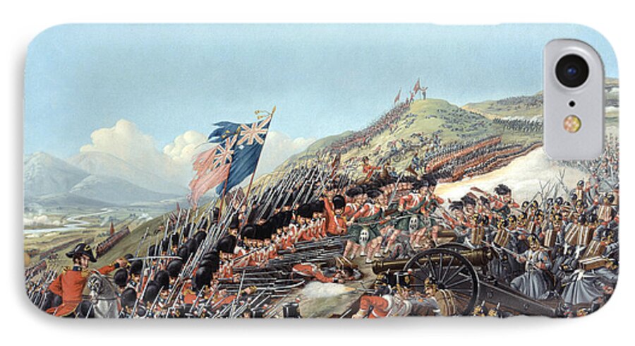Busbys iPhone 7 Case featuring the painting The Battle Of Alma On 20th September by Edmund Walker